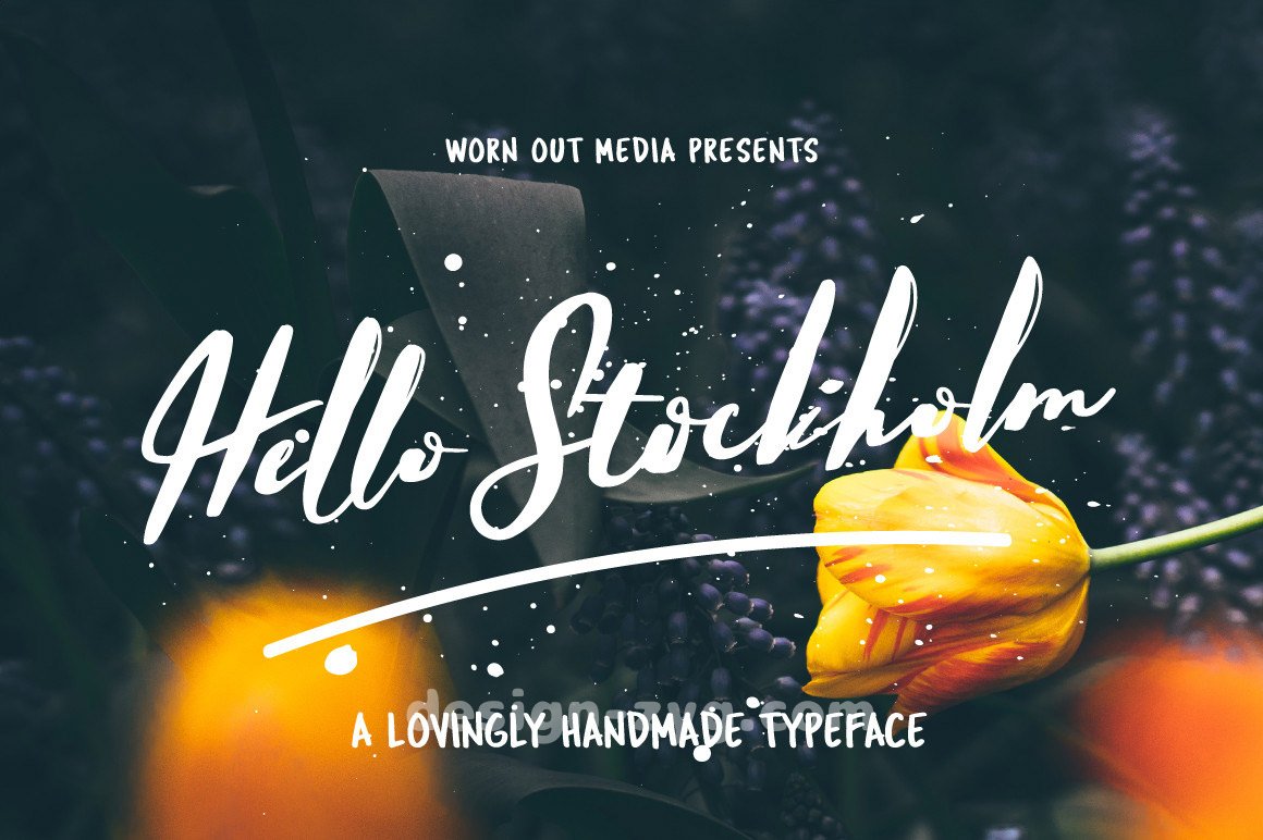 高端品牌无衬线手写英文字体Hello Stockholm – Handmade Typeface【zt-0016】