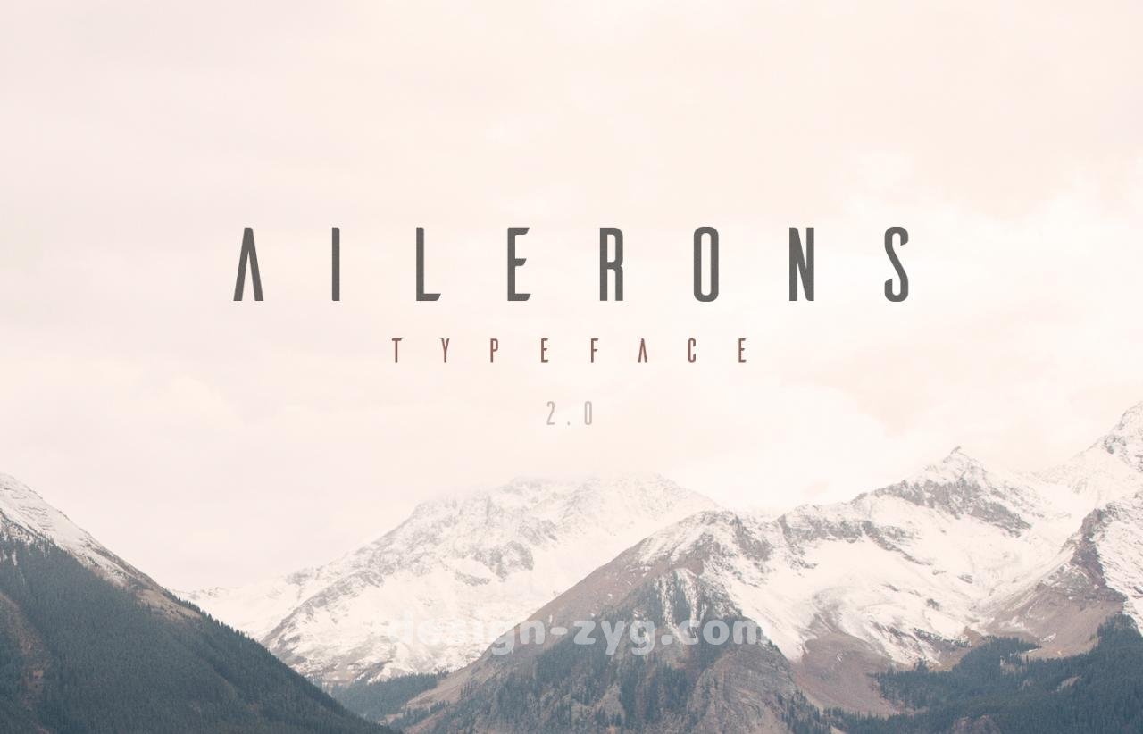 Ailerons Typeface 适合排版的英文字体，字体排版设计