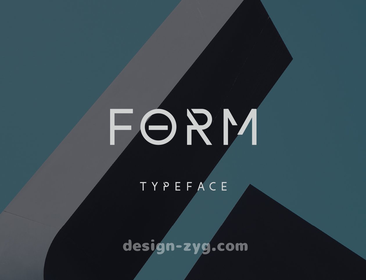 大写优雅无衬线英文字体Form Free Font英文字体免费下载
