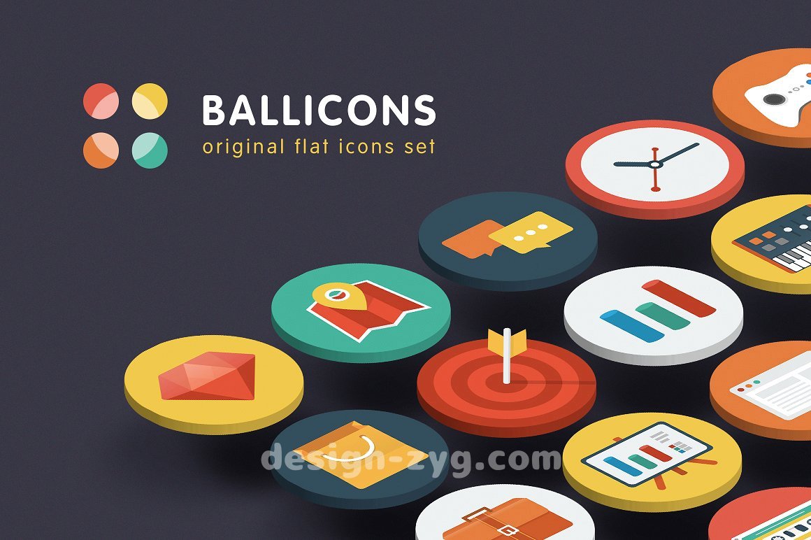 Original Ballicons Icon Pack扁平化图标手机图标设计网页图标下载