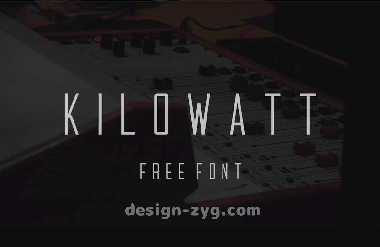 KILOWATT纤细无衬线骨感个性英文字体免费下载