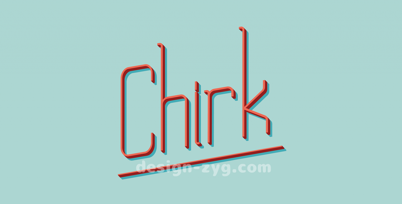 Chirk 创意细线条英文字体装饰字体下载