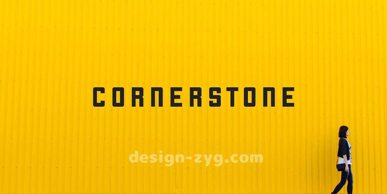 Cornerstone Free Font 一款像素风格英文字体英文字体免费下载