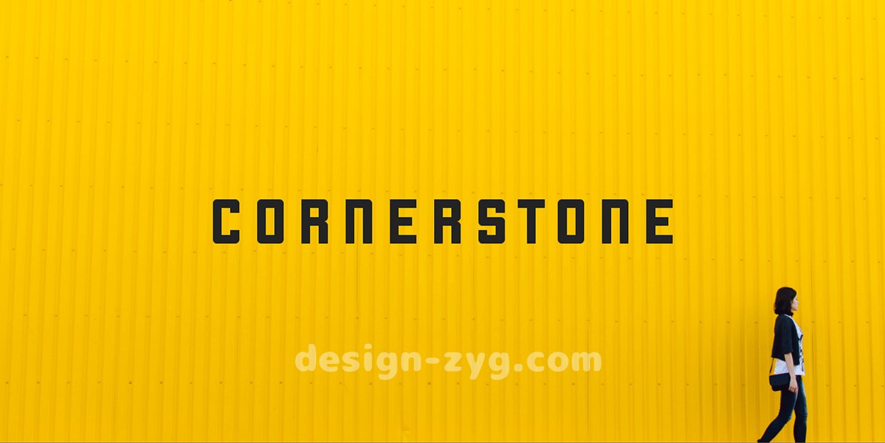 Cornerstone Free Font 一款像素风格英文字体英文字体免费下载