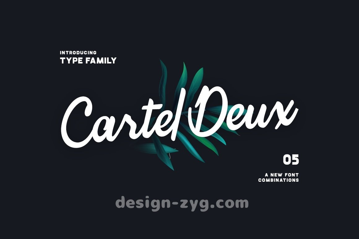 Cartel Deux – Sharp Style卡特尔创意网红手写英文字体