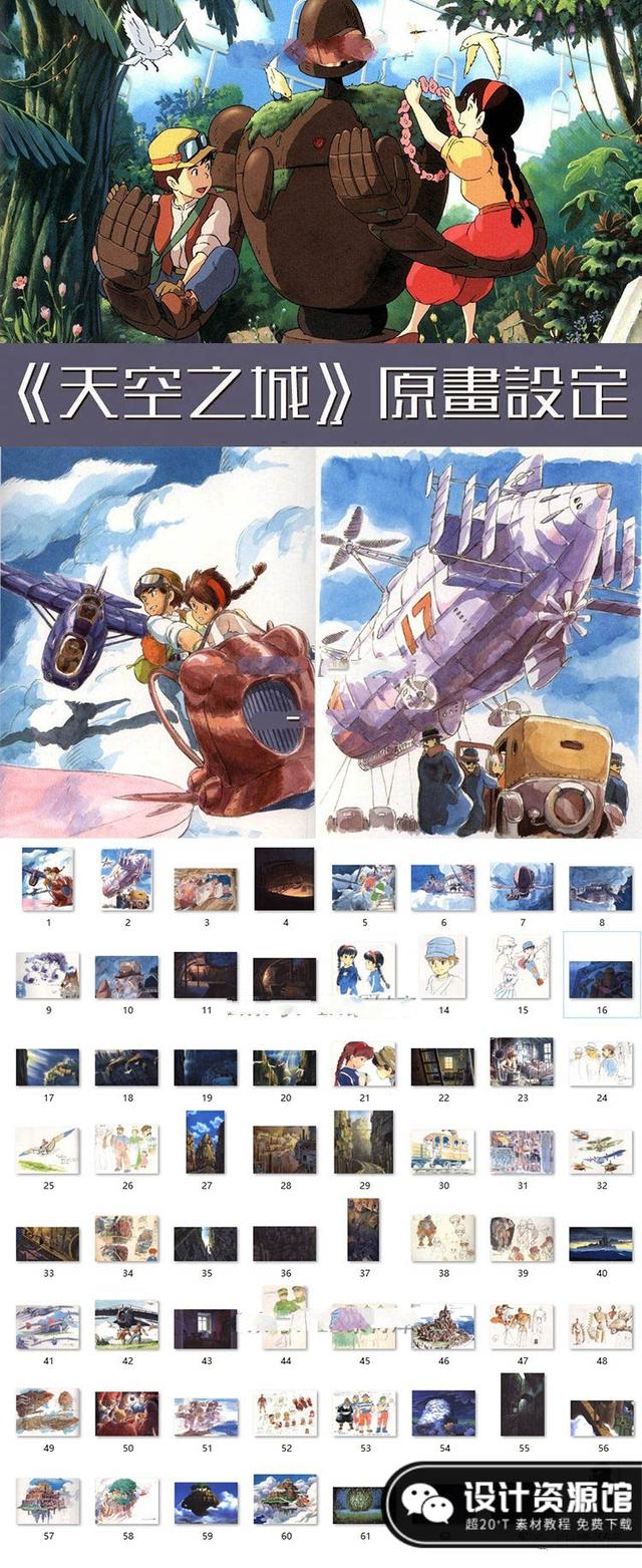 大师宫崎骏珍藏多年的画稿,附赠教程+插件【521期】