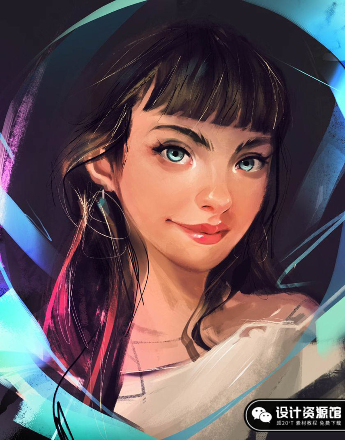 PS画的微信头像可以有多美?是时候换头像了【642期】